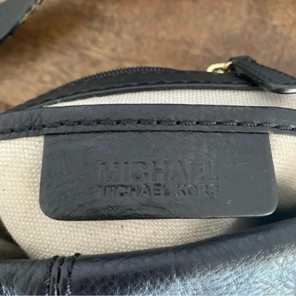 Michael Kors Black Leather Shoulder Bag - Picture 10 of 13